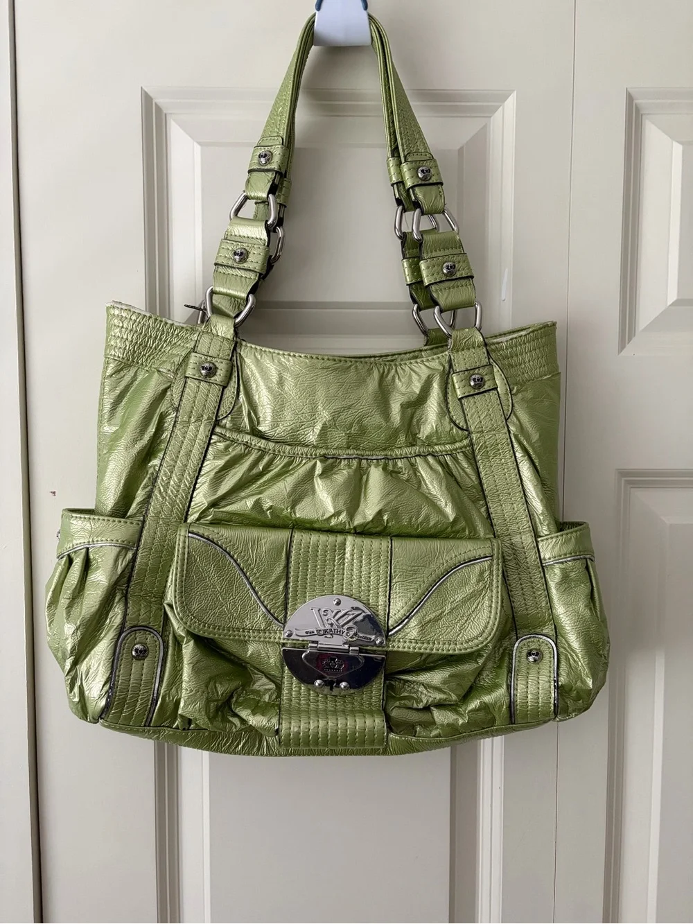 Kathy Van Zeeland Purse Y2K Green - Picture 1 of 12